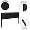 Flash Furniture Bristol Metal Tufted Upholstered King Size Headboard in Black Fabric HG-HB1725-K-BK-GG - alternate 4